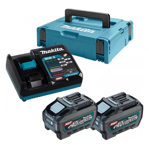 Sada Li-ion XGT 40V 2xBL4050F+DC40RA+Makpac Makita PSKGRT2J