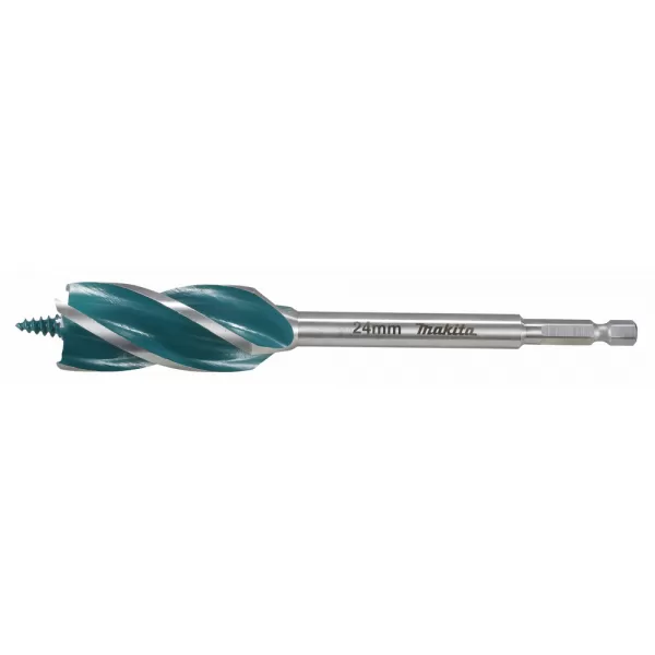 Vrták do dřeva čtyřbřitý šestihran 1/4" 24x165mm Makita E-26680