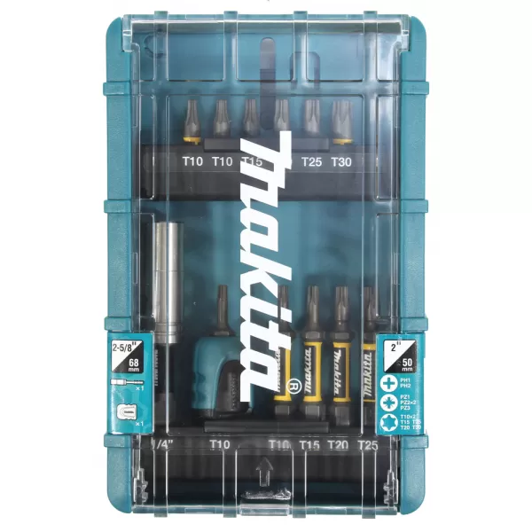 Sada bitů 1/4" Impact Premier, 27 ks v plastovém obalu Makita E-26820