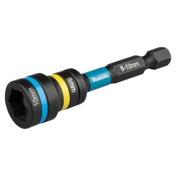 Klíč nástrčný 2v1 s držákem šestihran 65mm, IMPACT BLACK 8-10mm Makita E-29789