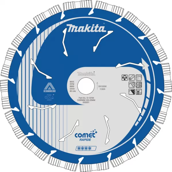 Kotouč řezný diamantový Comet Rapid 230/22,23mm Makita B-12784