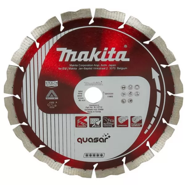 Kotouč řezný diamantový Quasar 230x22,23mm Makita B-12712