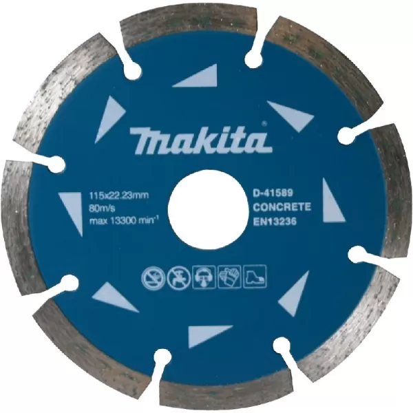Kotouč řezný diamantový segmentový 115x22,23mm Makita D-41589