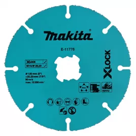 Kotouč řezný diamantový TCT X-Lock 125x2x22,23mm Makita E-11776