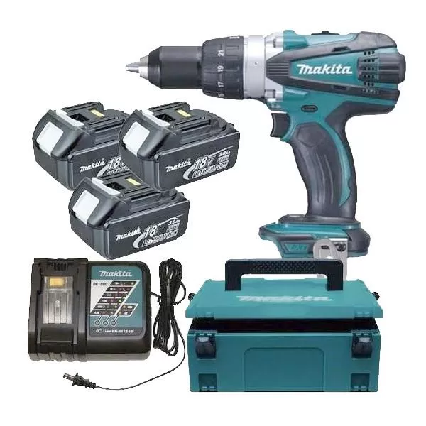 Aku vrtací šroubovák Li-ion 3x18V 3,0 Ah systainer Makita DDF458RF3J