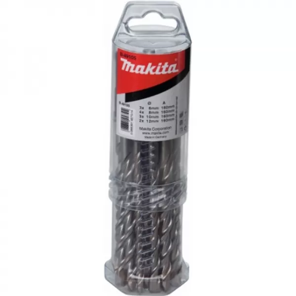 Sada vrtáků SDS-Plus V-Plus 12 ks v plastové krabičce Makita B-49080