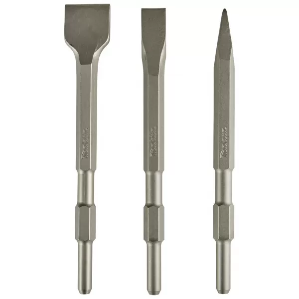 Sada sekáčů HEX 17 mm 3 ks v plastovém pouzdře Makita D-71320