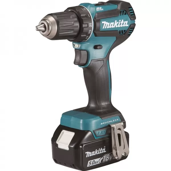 Aku bezuhlíkový šroubovák Li-ion LXT 18V/2x5,0 Ah Makpac Makita DDF485RTJ