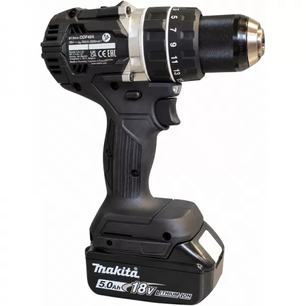 Aku bezuhlíkový šroubovák Li-ion LXT 18V/2x5,0 Ah, kufr Makita DDF484RTEB