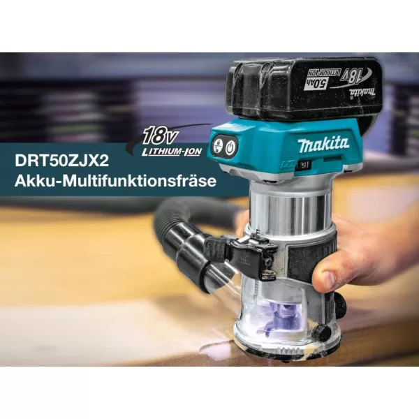 Aku kombinovaná frézka 18V s příslušenstvím bez aku Makita DRT50ZJX2
