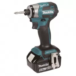 Aku rázový šroubovák 1/4" Li-ion LXT 18V/2x5,0Ah Makpac Makita DTD173RTJ