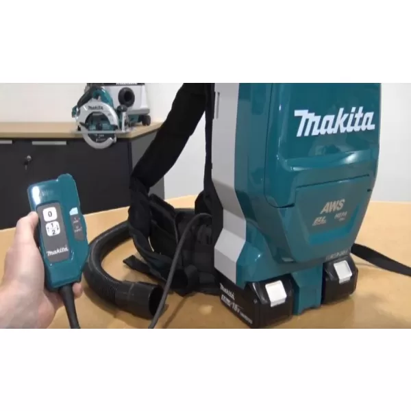 Aku zádový vysavač s AWS Li-Ion 2x18V bez aku Makita DVC265ZXU