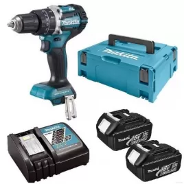 Aku bezuhlíkový příklepový šroubovák Li-ion 18V 3,0 Ah systainer Makita DHP484RFJ