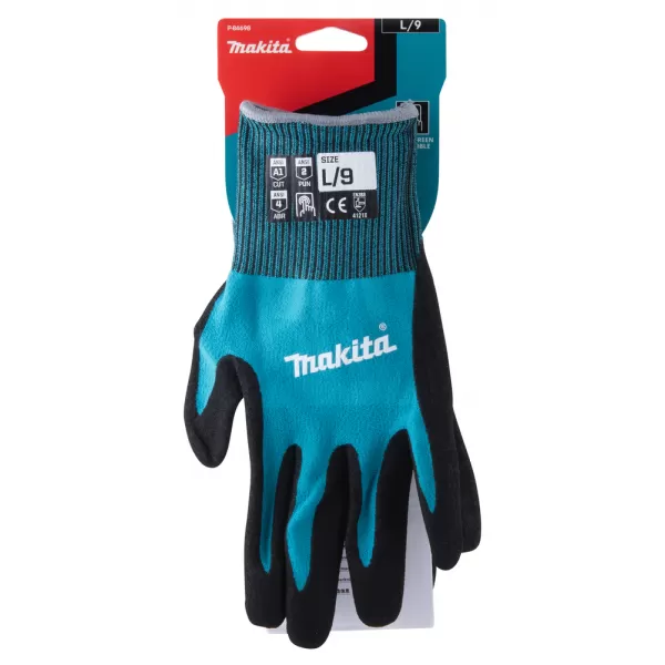 Rukavice pracovní pletené basic, nitril, velikost XL Makita P-84707