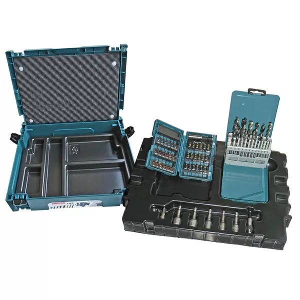 Sada 62 ks vrtáků a bitů v Makpacu Makita B-53908