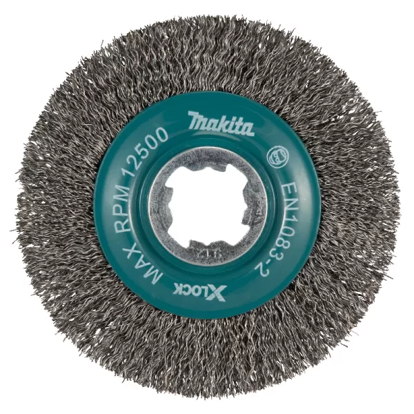 Kotoučový kartáč z ocelového drátu, vlnitý drát 0,3mm X‐LOCK 115mm Makita D‐73427