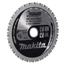 Kotouč pilový ocel Efficut 136x1,1x20mm 30Z Makita B-69303