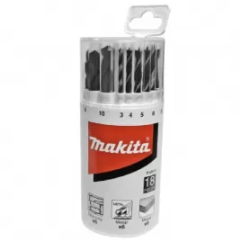 Sada vrtáků do kovu, dřeva, zdiva, 3-10mm 18ks Makita P-23818