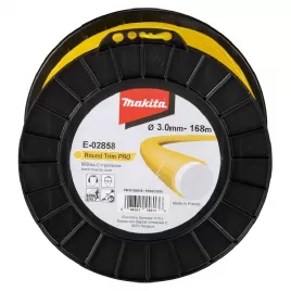 Struna nylonová Pro 3,0mm, 168m, žlutá, kulatá Makita E-02858
