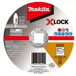 Kotouč řezný nerez X-Lock 125x1,2x22,23mm Makita E-00418
