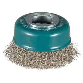 Miskovitý kartáč z nerez ocelového drátu, vlnitý drát X‐LOCK 75mm Makita D‐73346