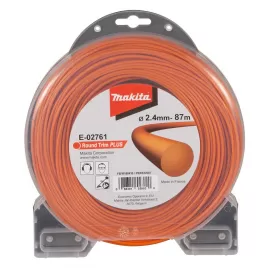 Struna nylonová Plus 2,4mm, 87m, oranžová, kulatá Makita E-02761