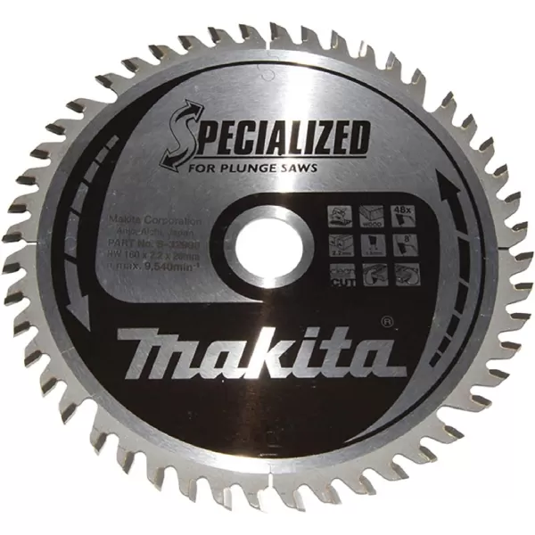 Kotouč pilový dřevo SPECIALIZED 160x2,2x20mm 48Z pro ponorné pily Makita B-32998