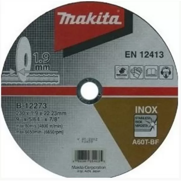 Kotouč řezný nerez 230x1,9x22,23mm Makita E-13764