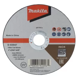 Kotouč řezný nerez 100x1,0x16mm Makita D-65947