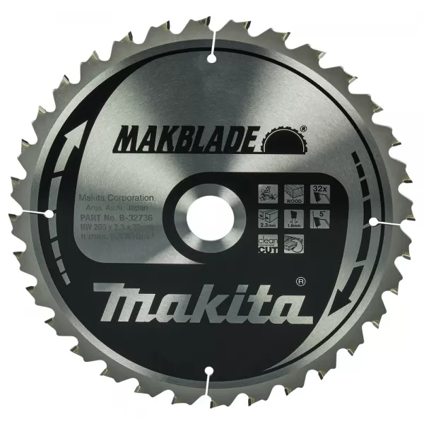 Kotouč pilový dřevo MAKBLADE 260x2,3x30mm 32Z Makita B-32736