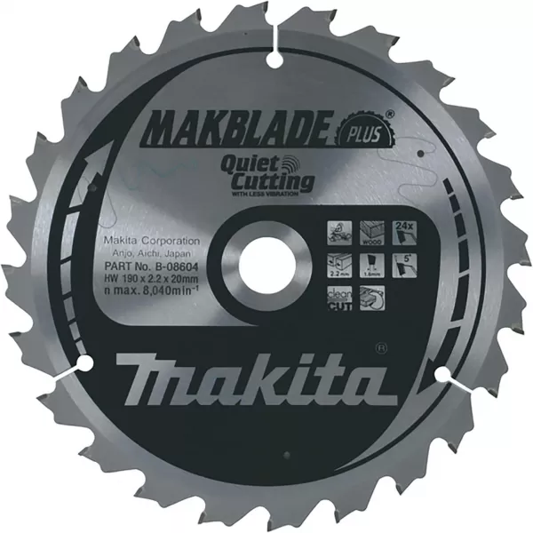 Pilový kotouč na dřevo 190x20 60 Z Makita B-08757