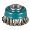 Miskovitý kartáč z nerez ocelového drátu, splétaný drát X‐LOCK 80mm Makita D‐73330