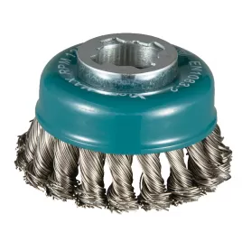 Miskovitý kartáč z nerez ocelového drátu, splétaný drát X‐LOCK 80mm Makita D‐73330