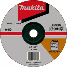 Kotouč brusný nerez 180x6x22,23mm Makita A-80880