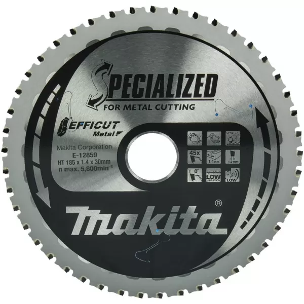Kotouč pilový ocel Efficut 185x1,4x30mm 45Z pro CS002G Makita E-12859