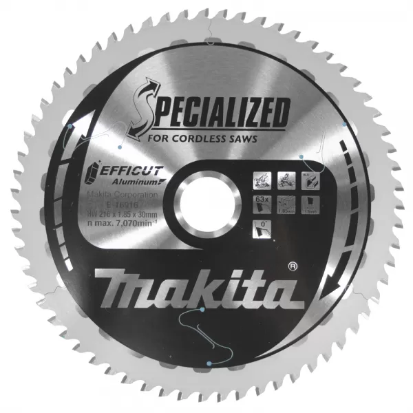 Kotouč pilový hliník Efficut 216x1,85x30mm 63Z Makita E-16916
