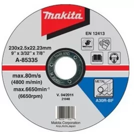 Kotouč řezný ocel 230x2,5x22,23mm Makita A-85335