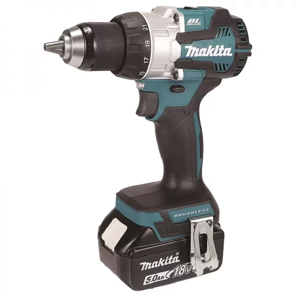 Aku bezuhlíkový šroubovák Li-ion LXT 18V/2x5,0Ah, Makpac Makita DDF489RTJ
