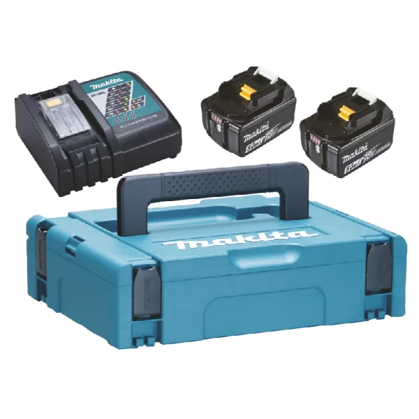Sada Li-ion LXT 18V 2x5,0Ah + nabíječka DC18RC + Makpac Makita 197624-2