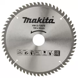 Kotouč pilový hliník TCT 190x2,2x30mm 60Z Makita D-72970
