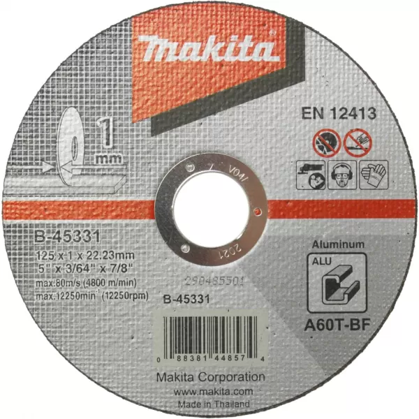Kotouč řezný hliník 125x1x22mm Makita B-45331