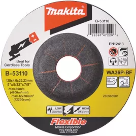 Kotouč brusný pružný 125x4x22,23mm Makita B-53110