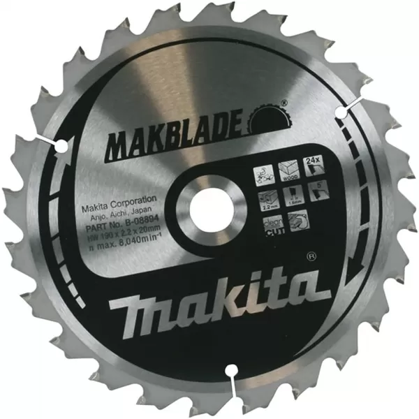 Kotouč pilový dřevo MAKBLADE 216x2,4x30mm 24Z Makita B-32714