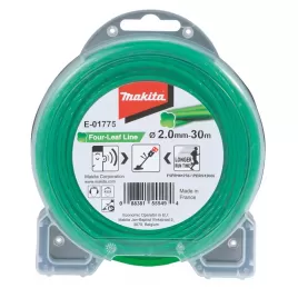 Struna nylonová speciální pro aku stroje 2,0mm, zelená, 30m Makita E-01775