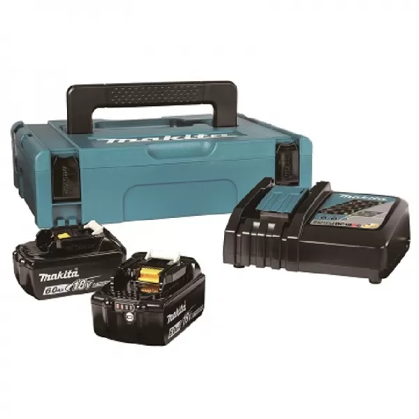 Sada Li-ion LXT 18V 2x6,0Ah + nabíječka DC18RC + Makpac Makita 198116-4
