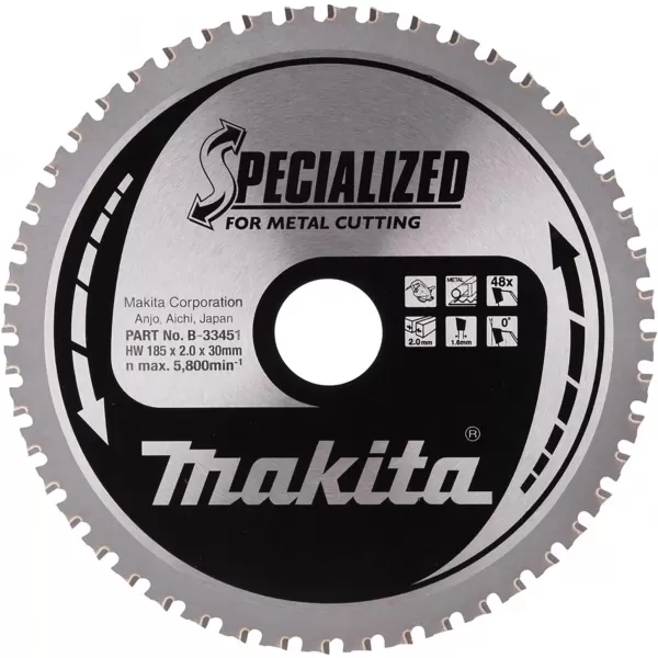 Kotouč pilový ocel SPECIALIZED 185x2x30mm 48Z Makita B-33451