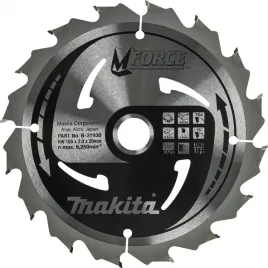 Kotouč pilový dřevo MFORCE 165x2x20mm 16Z Makita B-31930