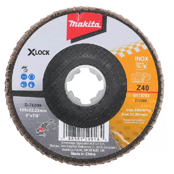 Kotouč lamelový X-Lock 125x22,23mm Z40 Zirkon Makita D-76009