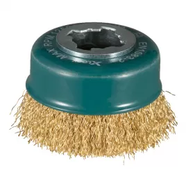 Miskovitý kartáč z mědi, vlnitý drát X‐LOCK 75mm Makita D‐73433
