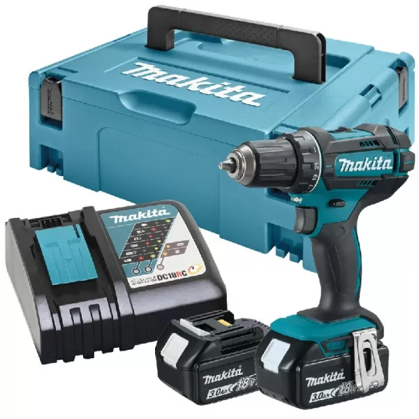 Aku vrtačka 2x18V/3,0Ah Makita DDF482RFJ